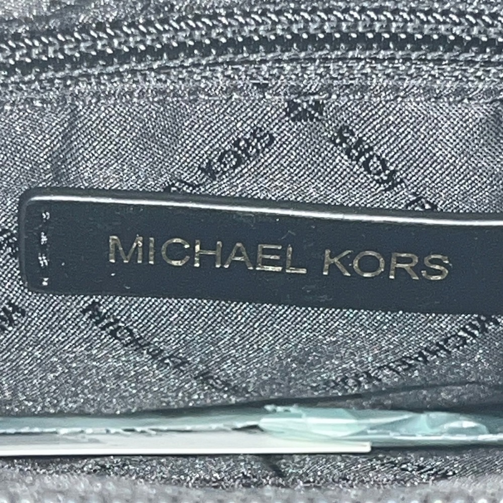 Michael Kors Emilia Large EW Tote Bag Black Trim Canvas Designer Purse - Picture 4 of 9